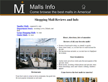 Tablet Screenshot of malls-info.com